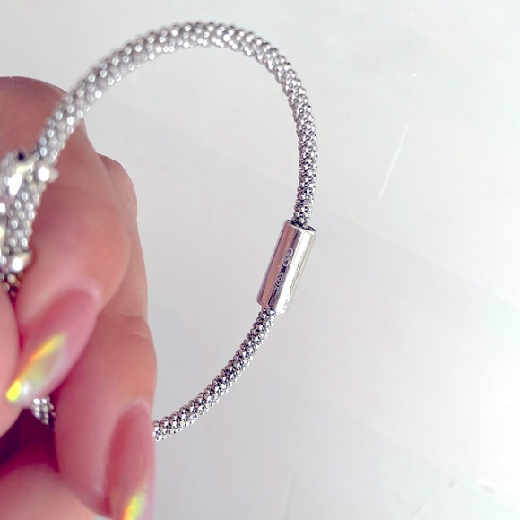 Authentic Links of London Silver Star Dust Infinity Bracelet bangle - Picture 4 of 6